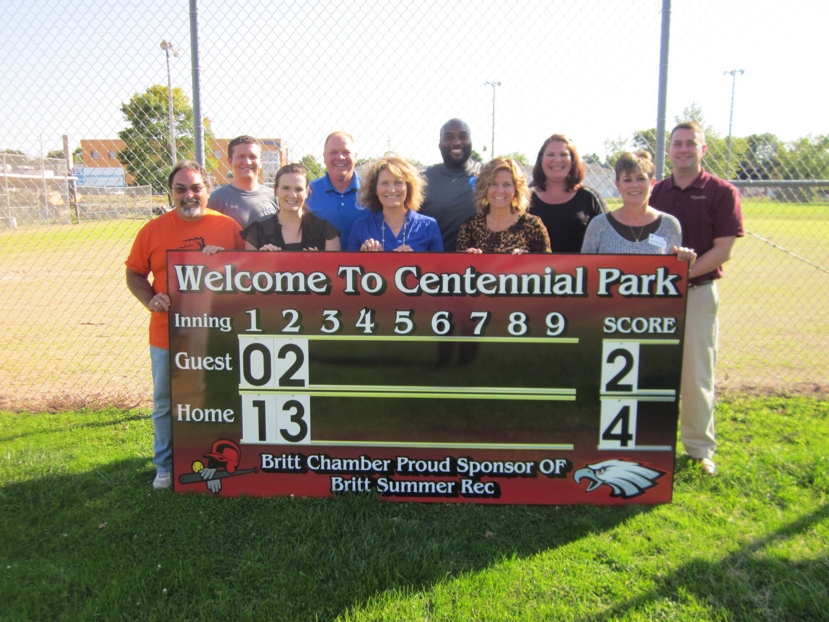 Chamber donates sign